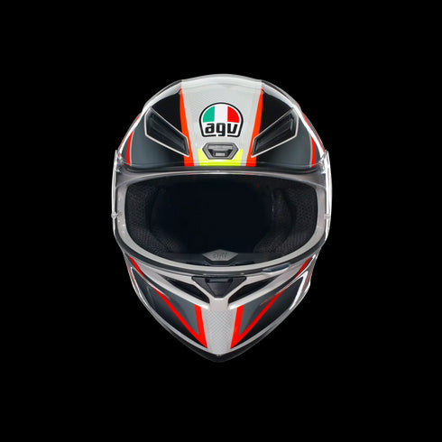 K1 S BLIPPER GREY/RED - CASCO MOTO INTEGRAL E2206